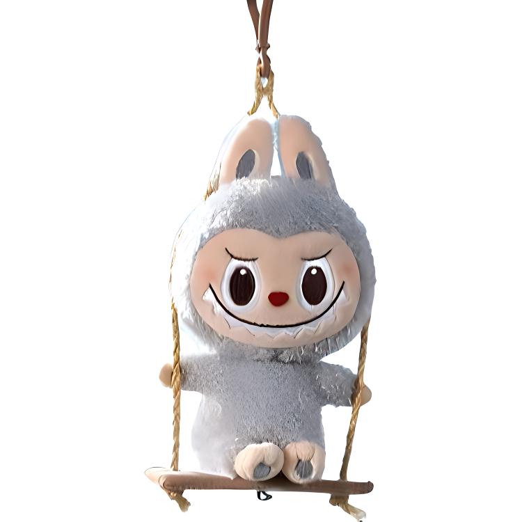 POP MART Коллекция Labubu Wood Workshop Раскачивающийся плюшевый кулон Мистери Бокс Мистери Боксы, Одиночный Мистери Бокс