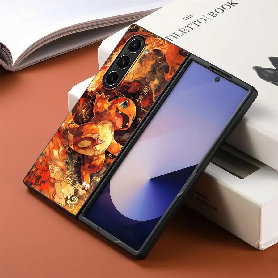 Задняя крышка чехол для телефона для Samsung Galaxy ZFold3 ZFold4 ZFold6 Z Fold 7 6 5 4 3 ZFold7 ZFold5 Милый Пикачу Покемон