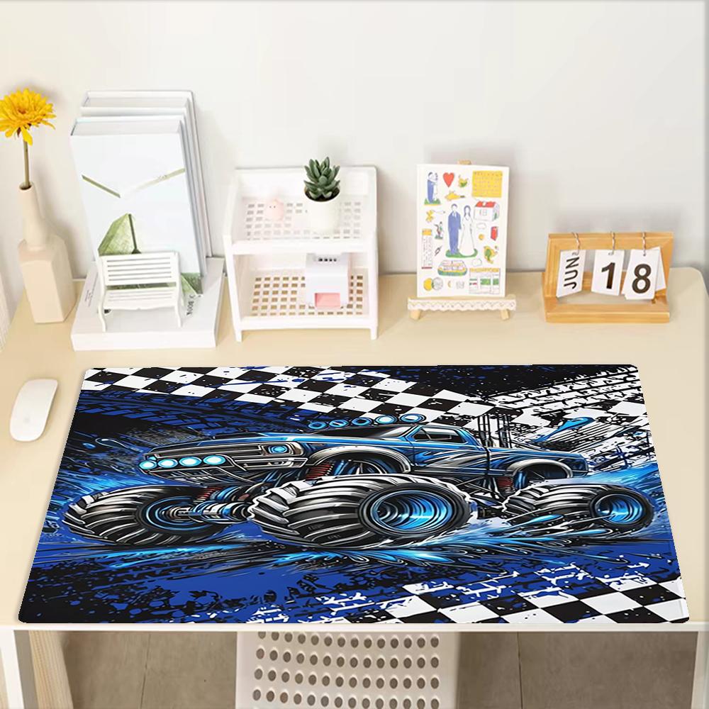 Truck Theme Mouse Pad, Non Slip Rubber Base, Multifunctional Office & Home Decor, Perfect for Workspace Personalization.