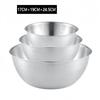 3 Pcs Stainless Steel Mixing Bowl Set With Scale For Cooking Baking Prepping Mixing Bowls 17x7cm; 19.5x7.5cm; 24.5x10.5cm