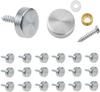 TKY Decorative Plate Decorative Fasteners for Set of 25 Screws, Covers, Caps, Fixing, Fasteners, Nameplates, DIY, (22mm)