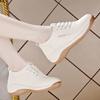 Autumn New Casual Comfortable Soft-soled Old 2 Women's White Flat-soled Work Leather Shoes
