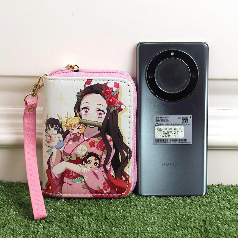 Япония мультфильмы комиксы Клинок рассекающий демонов товары маленькие кошельки для мужчин и женщин кошельки для мелочи 7542