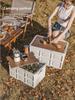 Portable Folding Storage Box for Camping, Home, and Car Trunk
