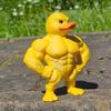 3D Смешная Утка с Мышцами Веселый Подарок на День Рождения Украшение для Офиса Гостиной 3D Печатные Поделки Подарок Злая Утка