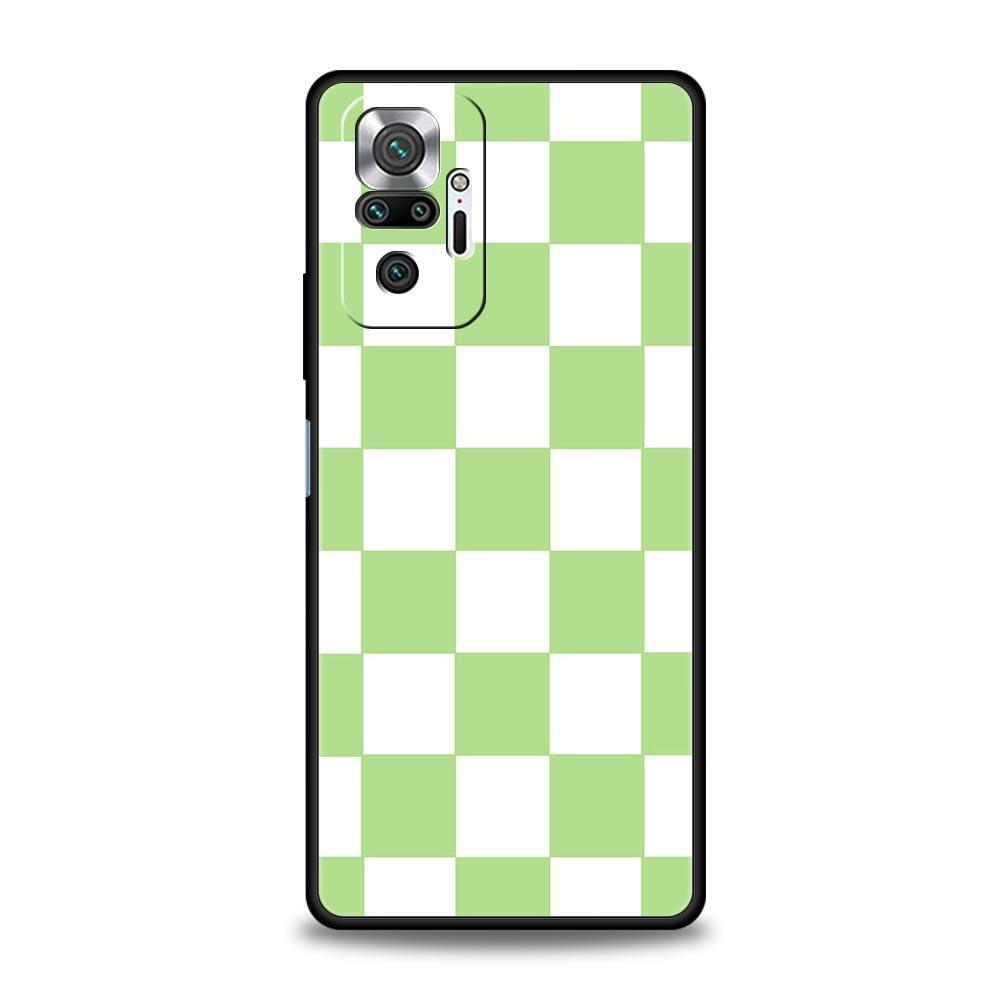 Чехол для телефона для Xiaomi Redmi Note 14 13 12 5G 11 10 Pro Plus 4G 9S 9 14C 13C 12C 10C 9C 9A Cover Ретро Классическая Шахматная Доска Клетка