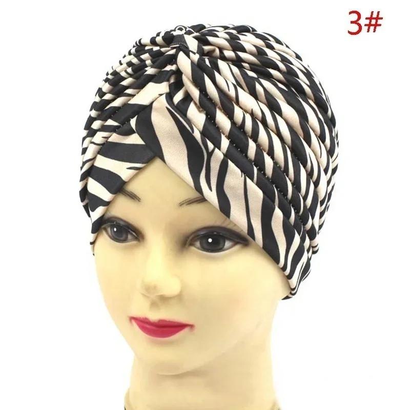Women Fashion Ruffle Muslim Turban Scarf Islamic Inner Hijab Caps Chemo Hair Loss Pleated Head Wrap Turbante Mujer Accessories