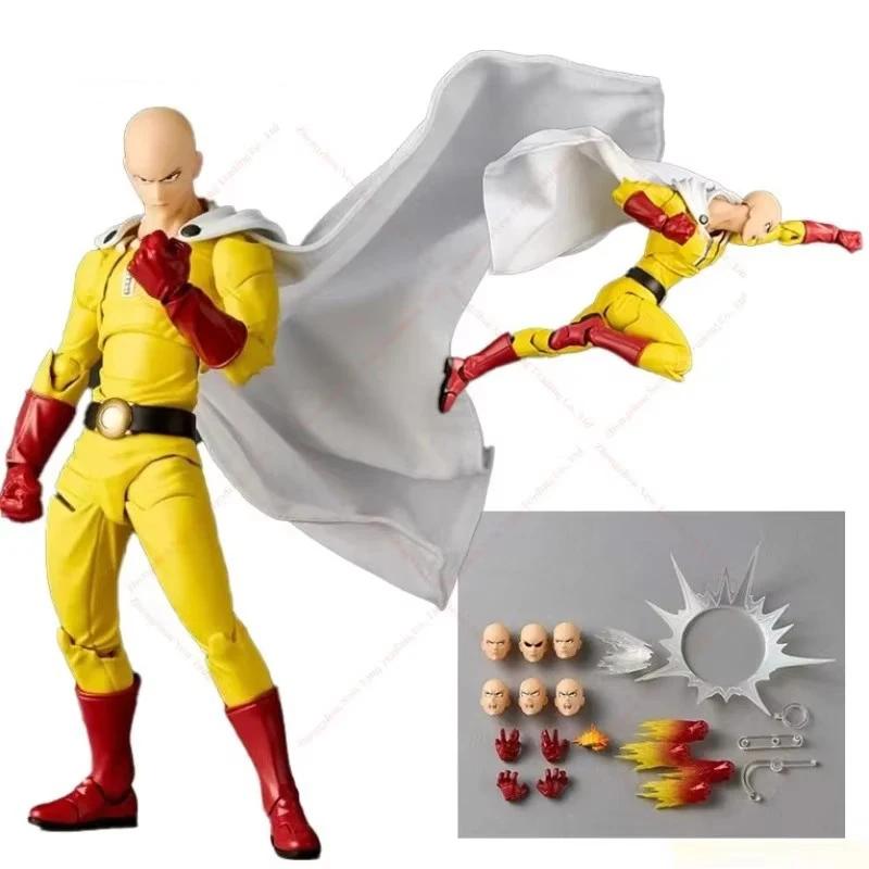 Amazing Yamaguchi Revoltech PUNCH-MAN Saitama Фигурка Действия Статуэтка Аниме Игрушка Ko Коллекция Моделей Декор Подарок KAIYODO ONE ПВХ Подвижная Сочлененная Масштаб
