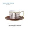 Wedgwood Набор из позолоченной малиновой чайной чашки и блюдца
