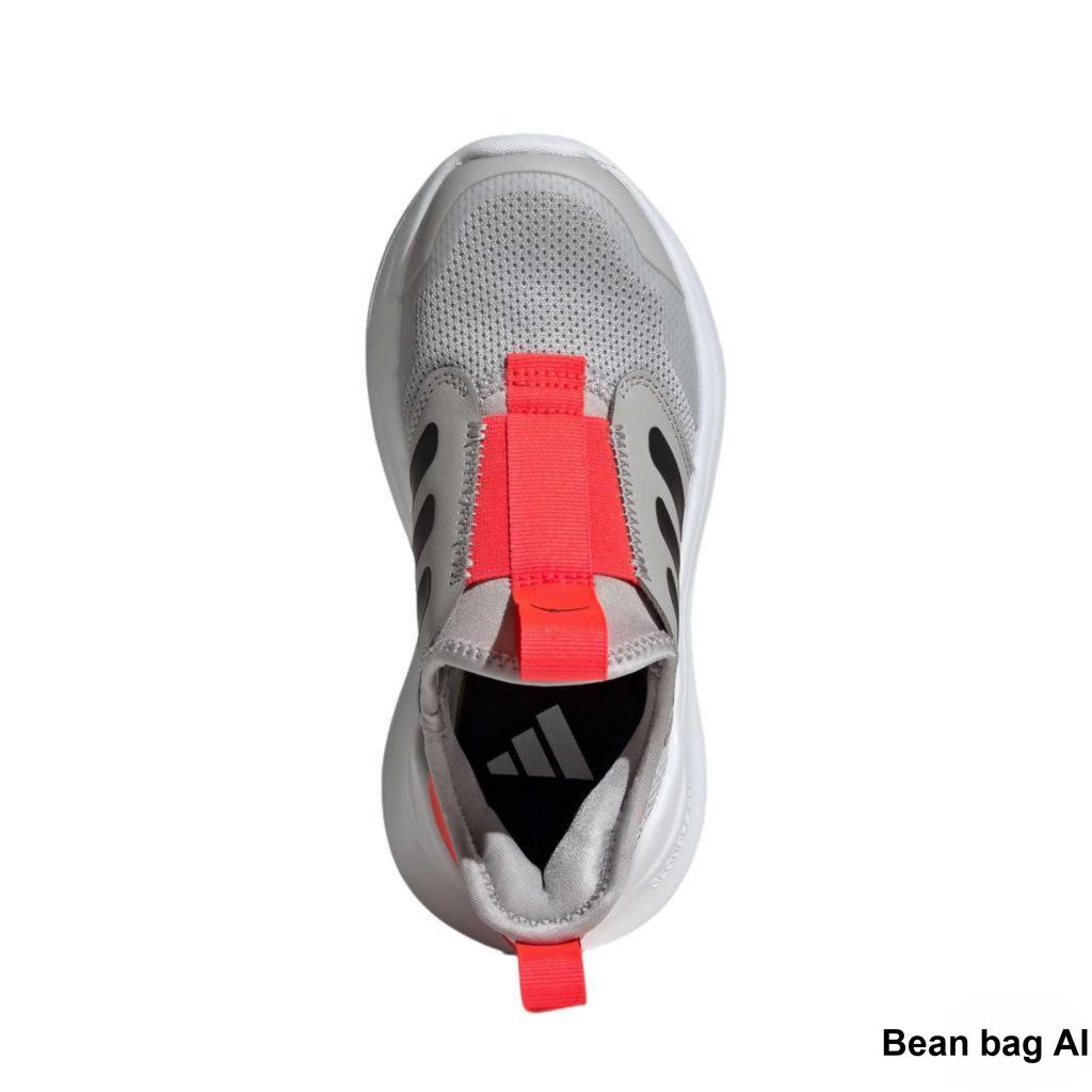 Adidas TENSaur Comfort Lightweight Soft Shock Absorbing Durable Breathable Low Top Casual Shoes Kids Sneakers Gray Black Bright-Red IH1061