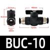 Pneumatic Hand Valve Set with Quick-Plug Connectors BUC 4/6/8/10mm