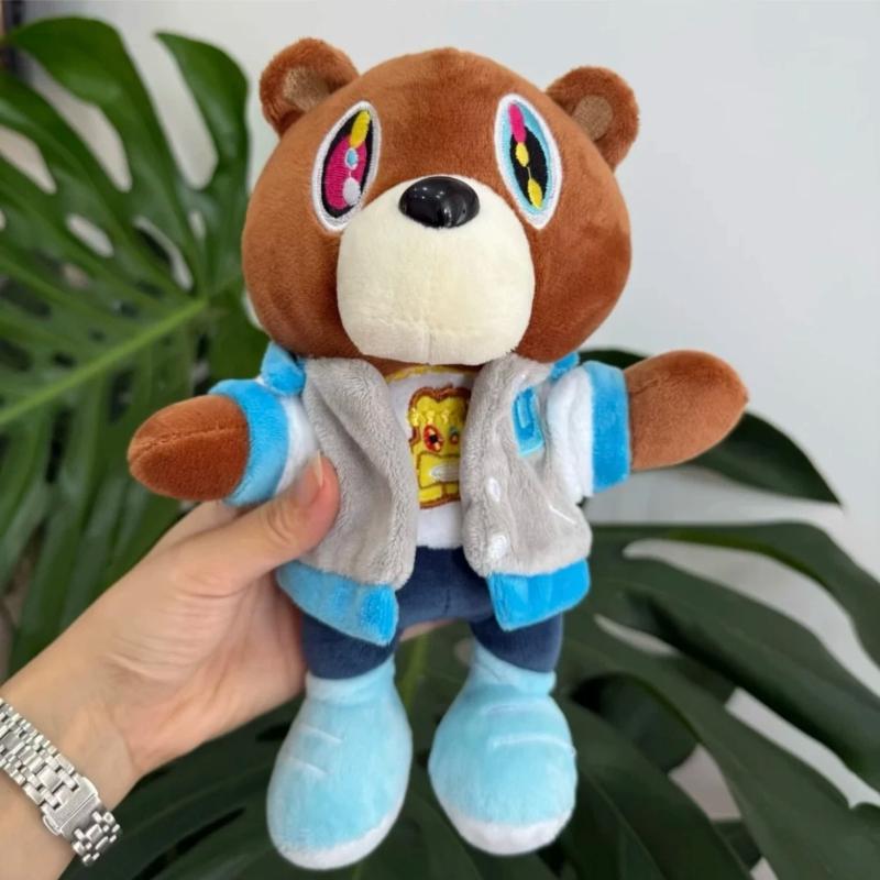 Милая Плюшевая Игрушка Kanye Dropout Bear | Мягкая Набивная Кукла из Альбома Kanye West Graduation | Декор Комнаты и Подарок на День Рождения