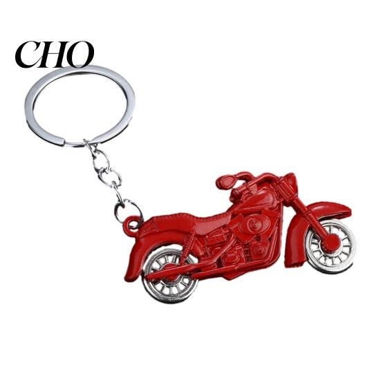 Street Style Keychain Pendant Motorcycle Design Zinc Alloy Key Chain with Detailed Metal Buckle Lightweight Holder Backpack Car Accessory Retro Bike