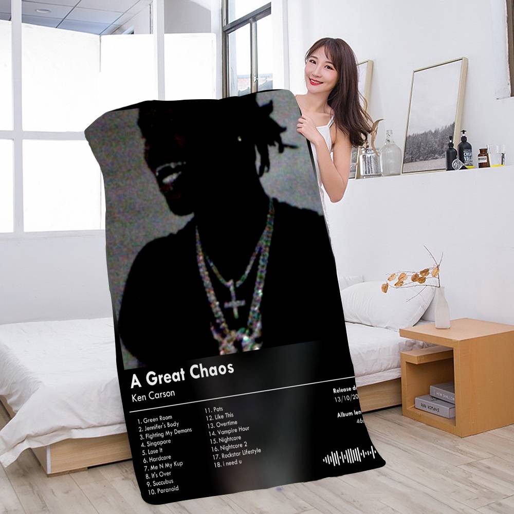 Pop Singer Ken Carson A Great Chaos Microfiber Beach Towel Absorbent Quick dry Soft Yoga Swimming Resort Mountain Climbing Towel