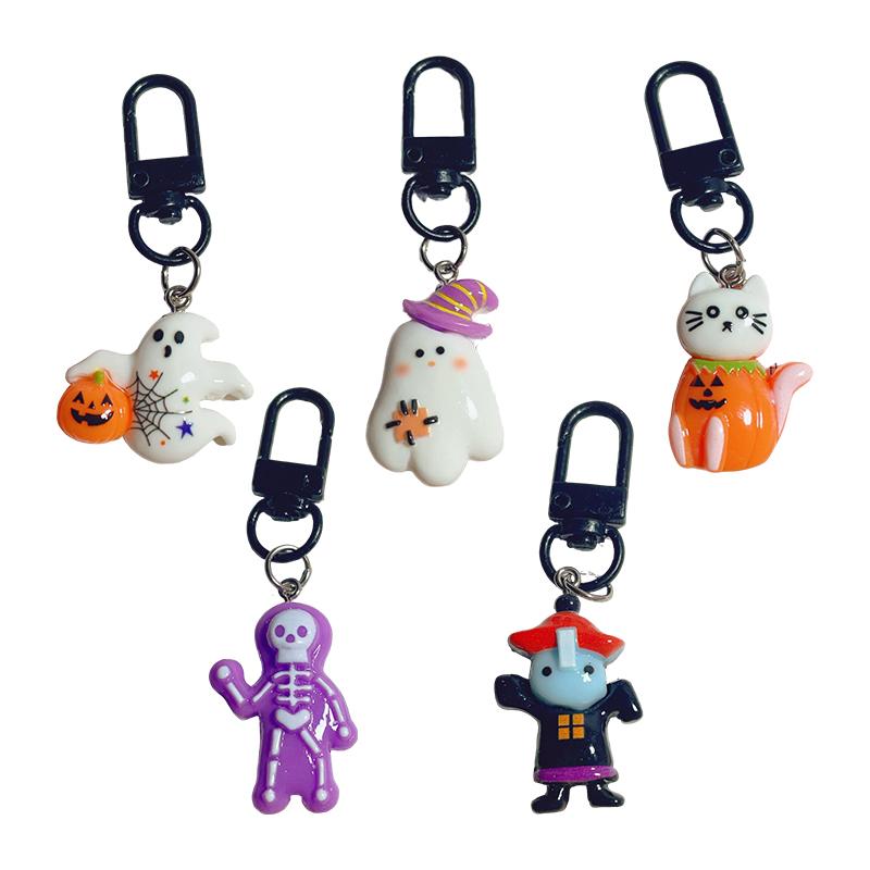 Брелок на Хэллоуин из мультфильма, милый тыквенный автомобильный брелок, сумка для наушников, подвеска, украшение, пара, друзья, подарки