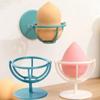 Puff Holder 360° Rotatable Wall-mounted Sponge Powder Puffs Shelf White Blue Makeup Sponges Beauty Egg Holders Make Up Storage