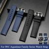 Износостойкий Прочный Фторкаучуковый Ремешок для Часов Серии IWC Aquatimer IW328802 IW376806 Быстросъемный Ремешок 22 мм