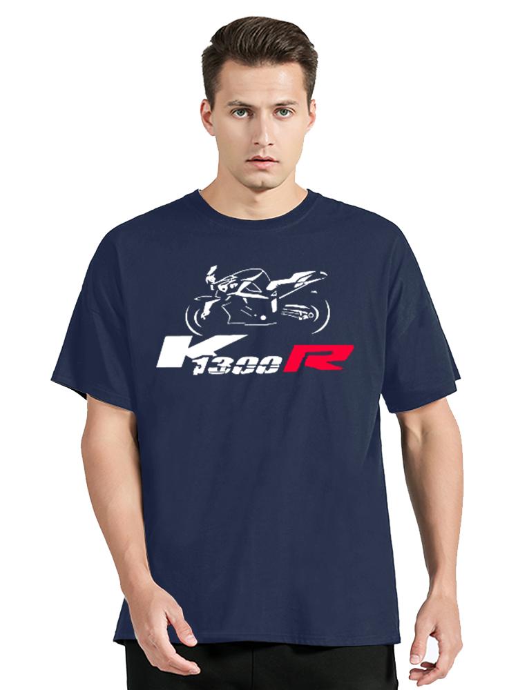 Германия Мотоцикл K1300r Футболки K 1300 R Рубашка Унисекс Топы Хлопок Фитнес Большой Размер Футболка Уличная Одежда Графическая Футболка