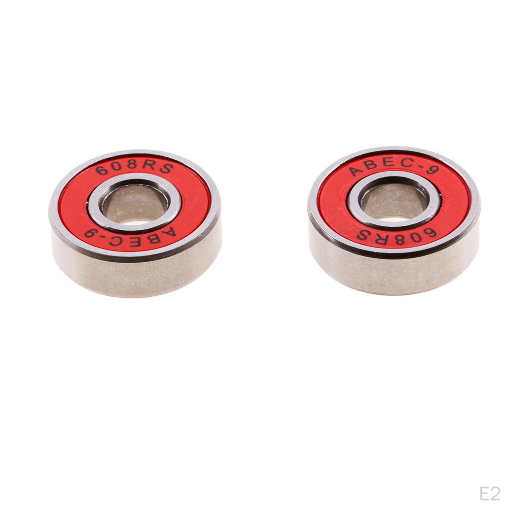 ABEC9 608RS Подшипники для колес роликовых коньков Скейтборд Лонгборд Упаковка 10 шт.