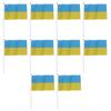 10 шт. Украина Ручные флажки Мини Полиэстер Украинский Ручной флажок для спортивных мероприятий Праздничный