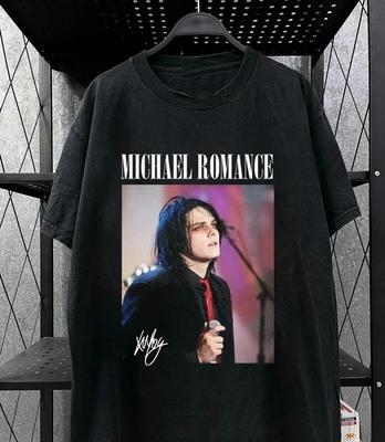 MCR My Chemical Romance Футболка с автографом Майкла Романса Унисекс Фанатская Унисекс Футболка