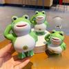Stress Relieving Artifact Salute Frog Toy Slow Rebound Pendant Doll Cute Doll Pinch Fun Children's Toy Internet Celebrity