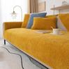 Multi Size Solid Color Winter Lamb Velvet Sofa Towel Plush Soft Smooth Sofa Covers for Living Room Anti-slip Couch Cover L-shape