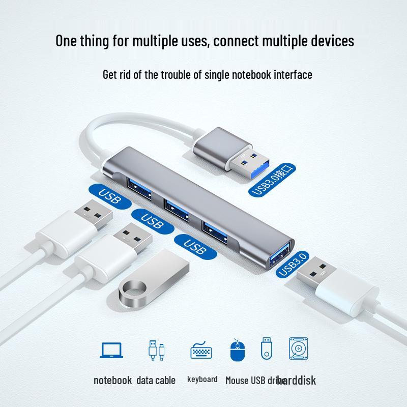 Многопортовый USB Type-C концентратор и удлинитель для флеш-накопителей и ноутбуков