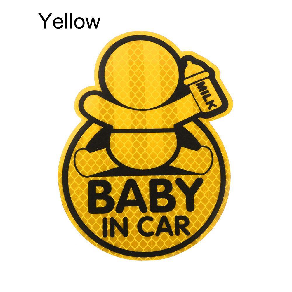 Декор бампера, виниловая наклейка «Ребенок в машине», предупреждающий знак безопасности, светоотражающие наклейки для автомобиля, наклейка на окно