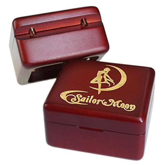 Музыкальная шкатулка Sinzyo Wooden Pretty Guardian Sailor Moon Music Box Отлично подходит для украшения комнаты или в качестве подарка на красные юбилеи, дни рождения, праздники,