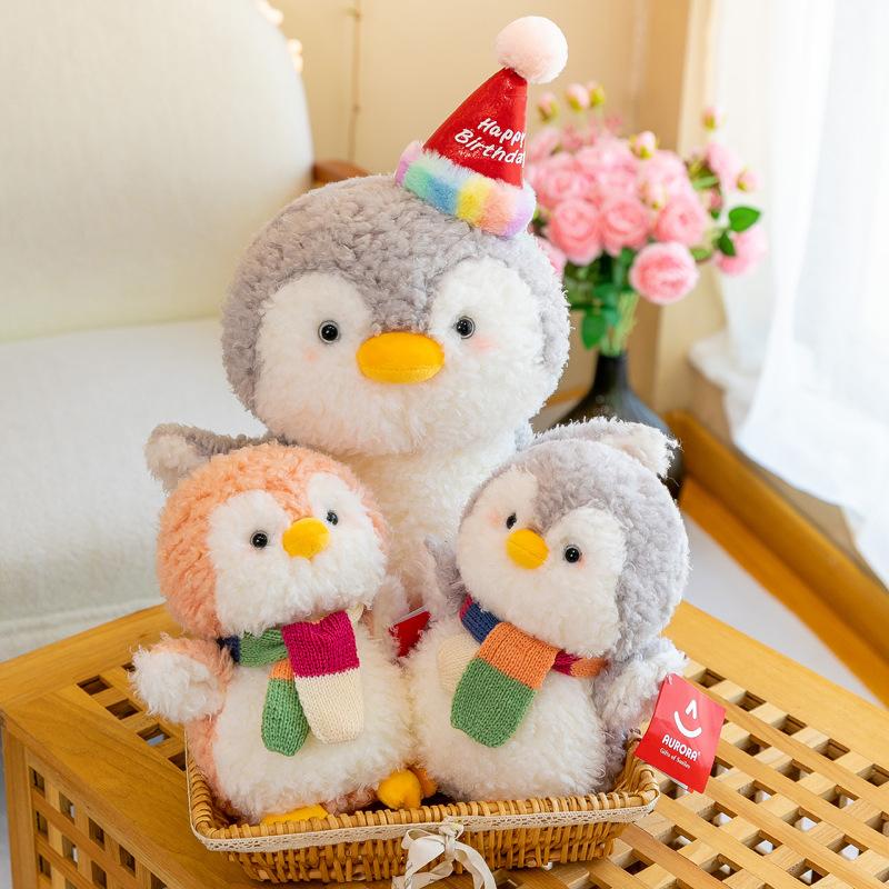 Couple Penguin Doll Aquarium Plush Toy Children's Soothing Doll Catching Machine Doll Girl Gift