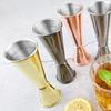 Stainless Steel Cocktail Jigger Double Measuring Cup with Measurements Inside for Bartenders Home Use Professional Bar Tool for Accurate