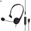 Wired Earpiece Ergonomic Plug And Play Playable Control Wide Compatibility 20-20000HZ Call ABS Calling Center Wired Headset Personal Use