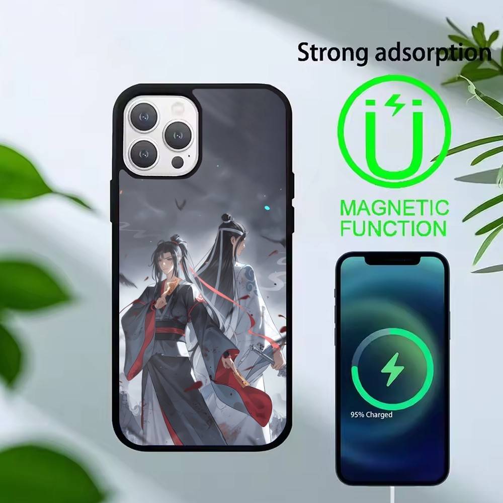 Чехол для телефона 'Грандмастер-Демоническая Культивация' для iPhone 14,16,15,13,17,12,Plus,Pro,Max Магнитный Для Magsafe Матовый Чехол