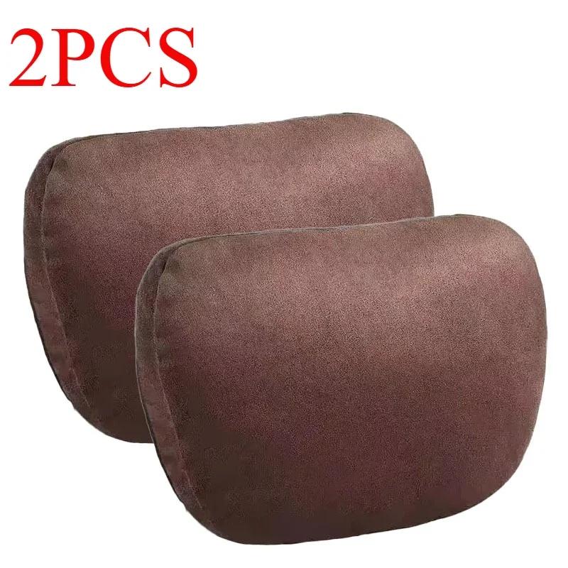 2PCS Memory Cotton Car Headrest Neck Support Car Accessories Seat Class Soft Universal Adjustable Car Pillow Neck Rest Cushion
