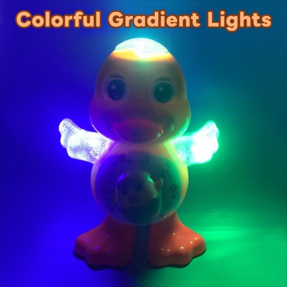 Singing Electric Dancing Duck Toy Plastic Walking Dancing Duck  Desktop Ornament