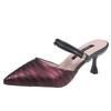 Summer New Korean Version of Fashion High-heeled Single Shoes, Thin Heels with Two Pointed Single Shoes