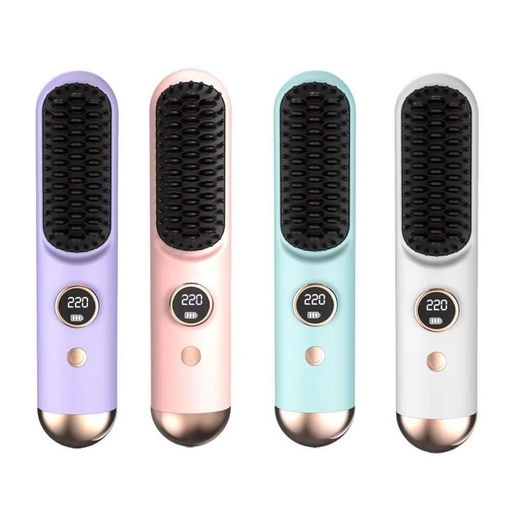 120-220C° Heating Comb 9 Temp Settings USB Charging Hair Brush Home Use