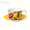 Wedgwood Wonderlust Yellow Kimono Teacup & Saucer Set
