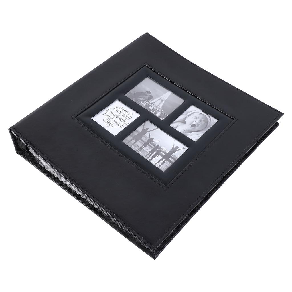 4 X 6 дюймов фотоальбом вставка тип 500 карманов PU фотоальбом для карты Memory Ticket черный