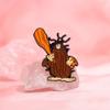 Eyecatching Character Cartoon Pin Brooch In Alloy With Cute And Angry Tree Style Stump