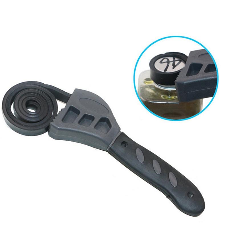 Mini 500mm Multifunction Pipeline Wrench Rubber Strap Wrench Jar Lids Tighten Loosen Plumbing Tool Universal Oil Filter Spanner ARI