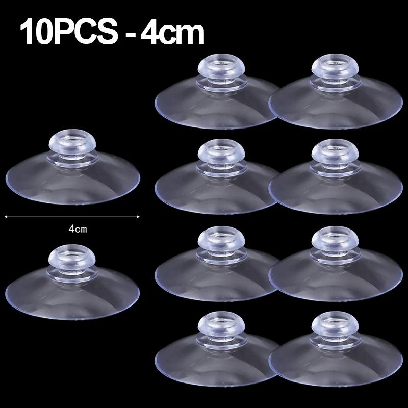 Mushroom Head Clear Suction Cups PVC Adhesive Sucker Holders Hanging Hooks Home Organizer Suction Pads Window Glass Table Decor