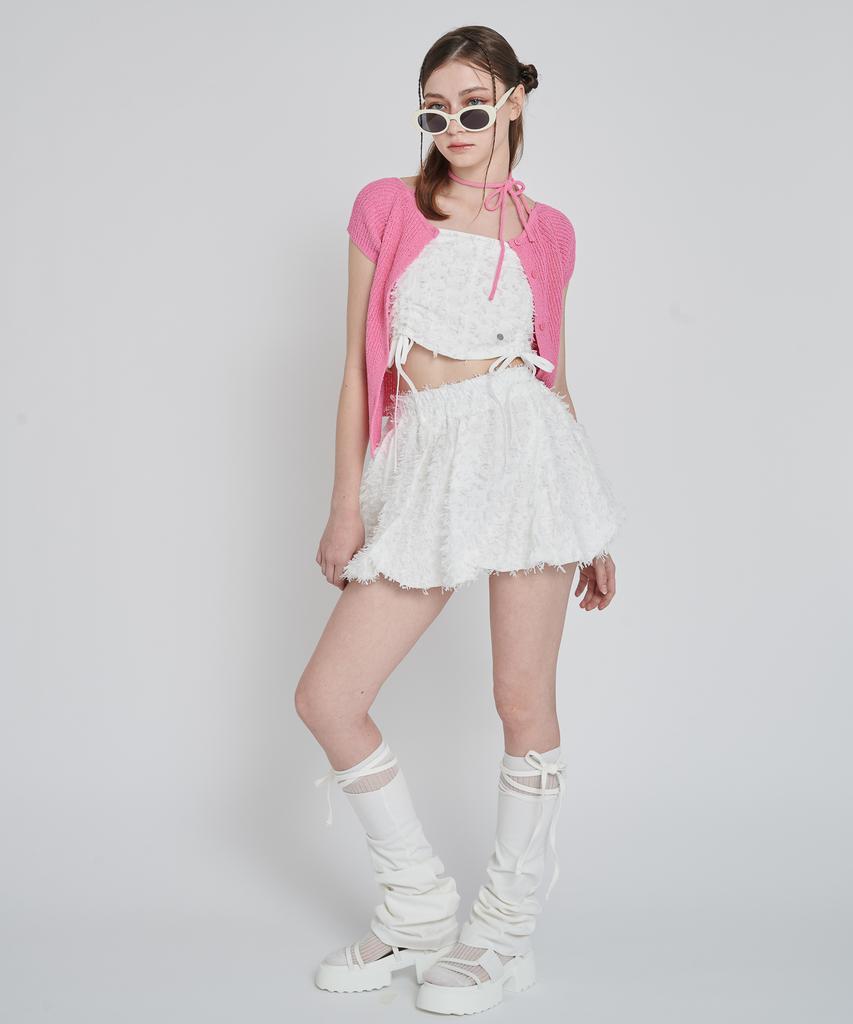 UNUSUALNORMAL Rupin 2Way Knit Top_Pink