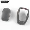Car gear hood Carbon fibre Shift Knob Gear Side Cover DSG Emblem For Toyota Harrier / Venza