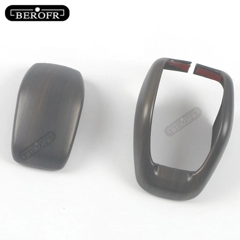 Car gear hood Carbon fibre Shift Knob Gear Side Cover DSG Emblem For Toyota Harrier / Venza