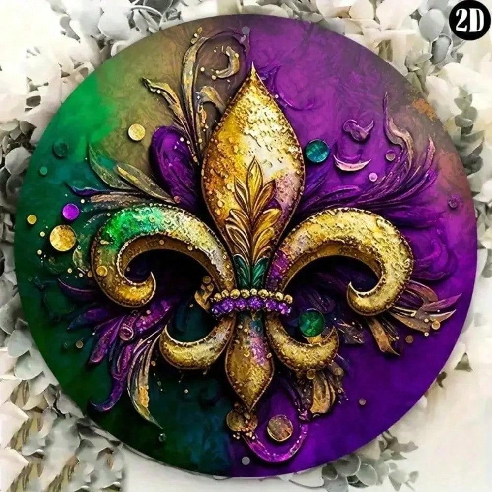 Круглая металлическая стеновая панель для гостиной, прихожей и бара