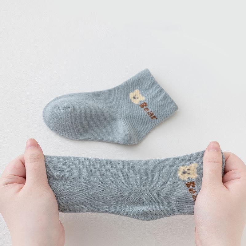 Милые детские хлопковые носки весна-осень дышащие детские носки средней длины обувь для новорожденных детская одежда аксессуары носки для малышей