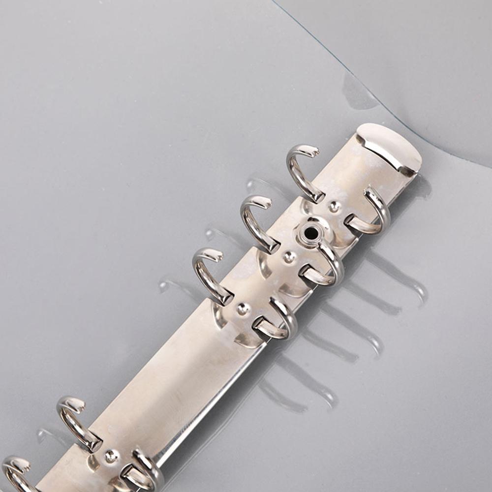 1PC Travel Ledger Seal Punch Card Notebook Transparent Loose-Leaf Pvc Shell Ledger