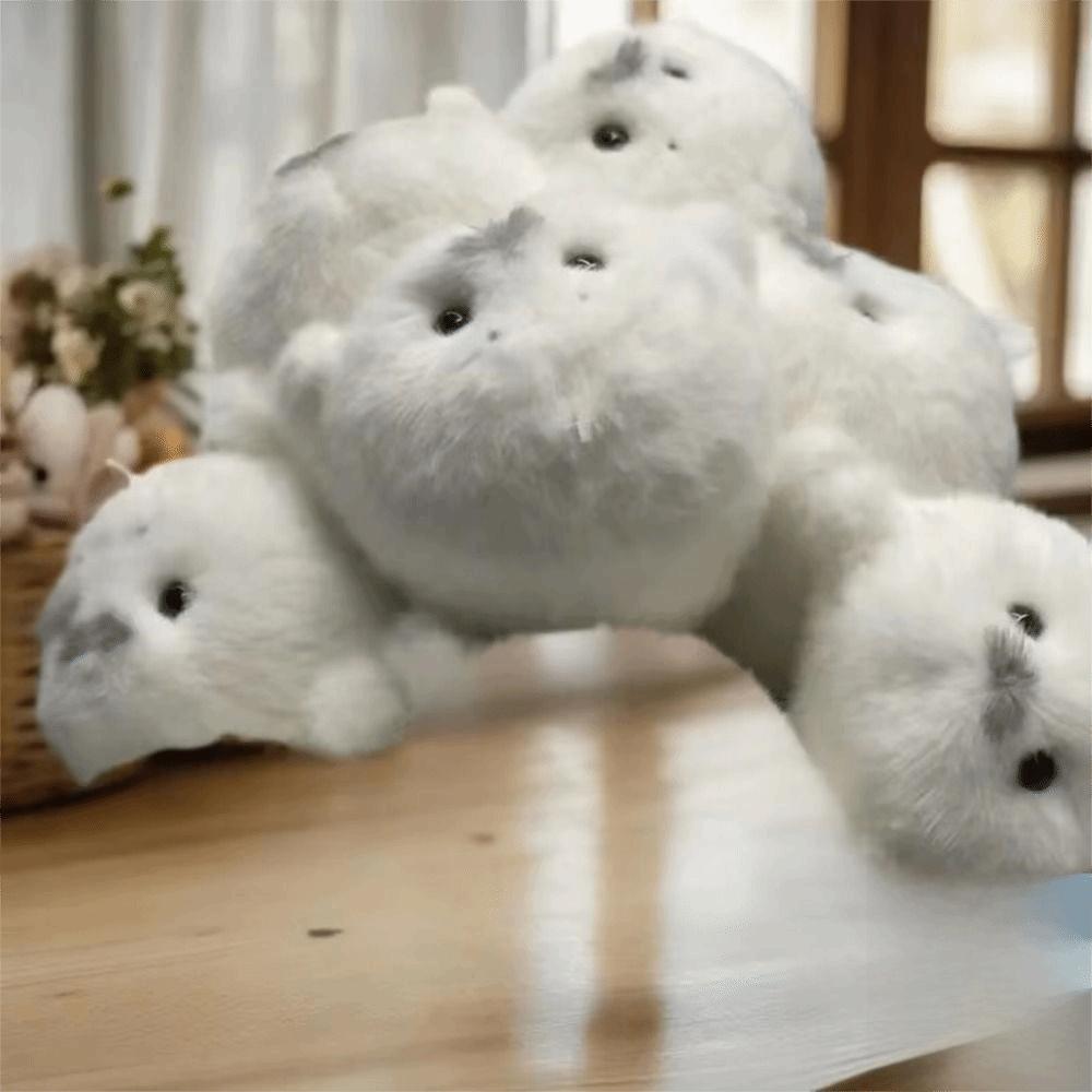 2 Pcs Simulation Style Seal Doll Baby Seal Seal Pendant Cartoon Plush Toy Home Decor